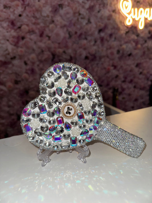 Silver Heart mirror