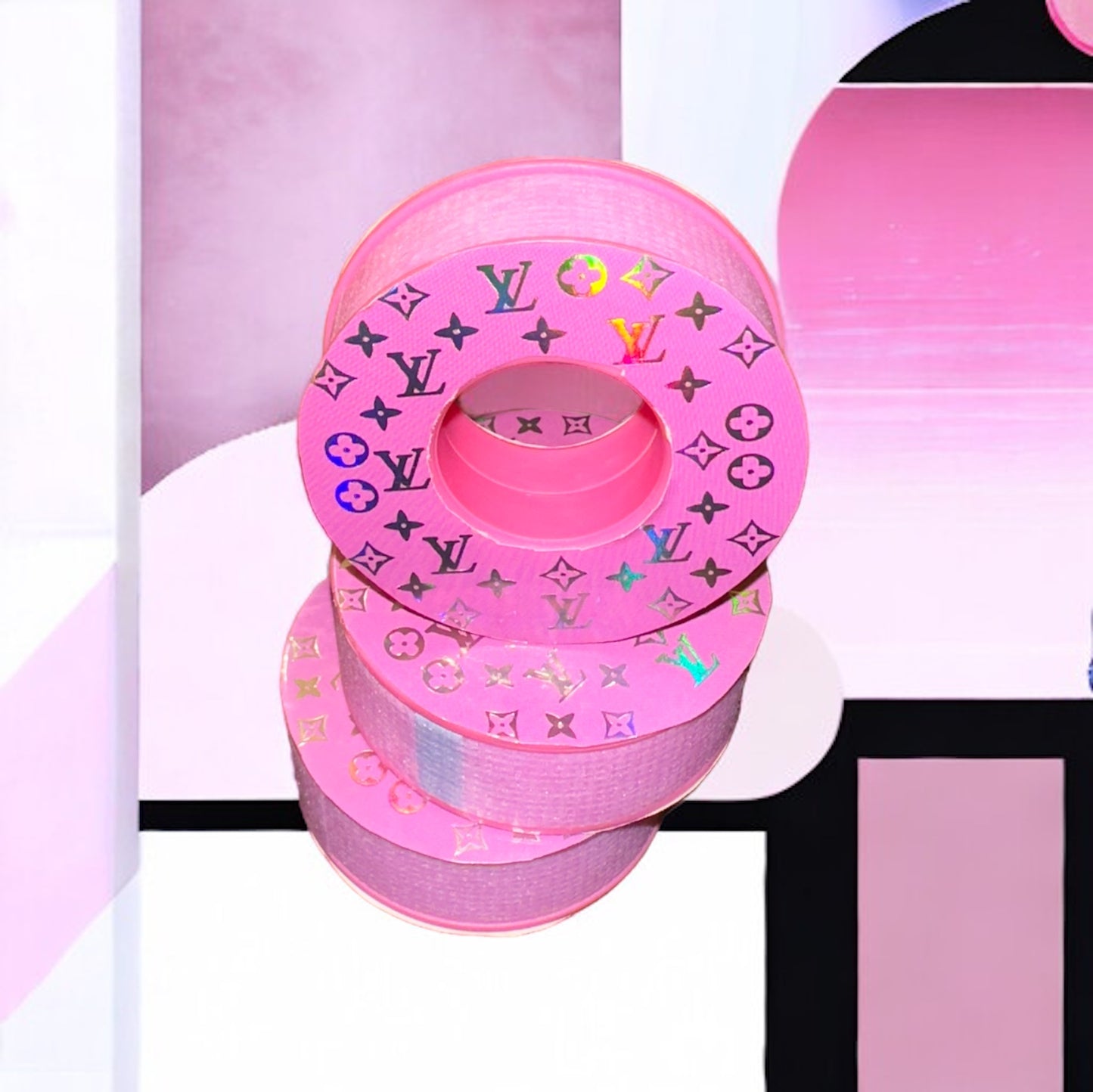 LV Silicone Hot Pink Dermalock Tape