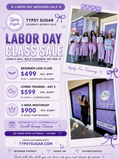 Combo Beauty Training - LABOR DAY FLASH SALE